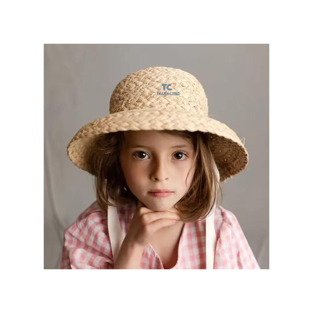 Factory wholesale straw hats with custom logo summer beach straw hat fedora sunshade straw hats summer women