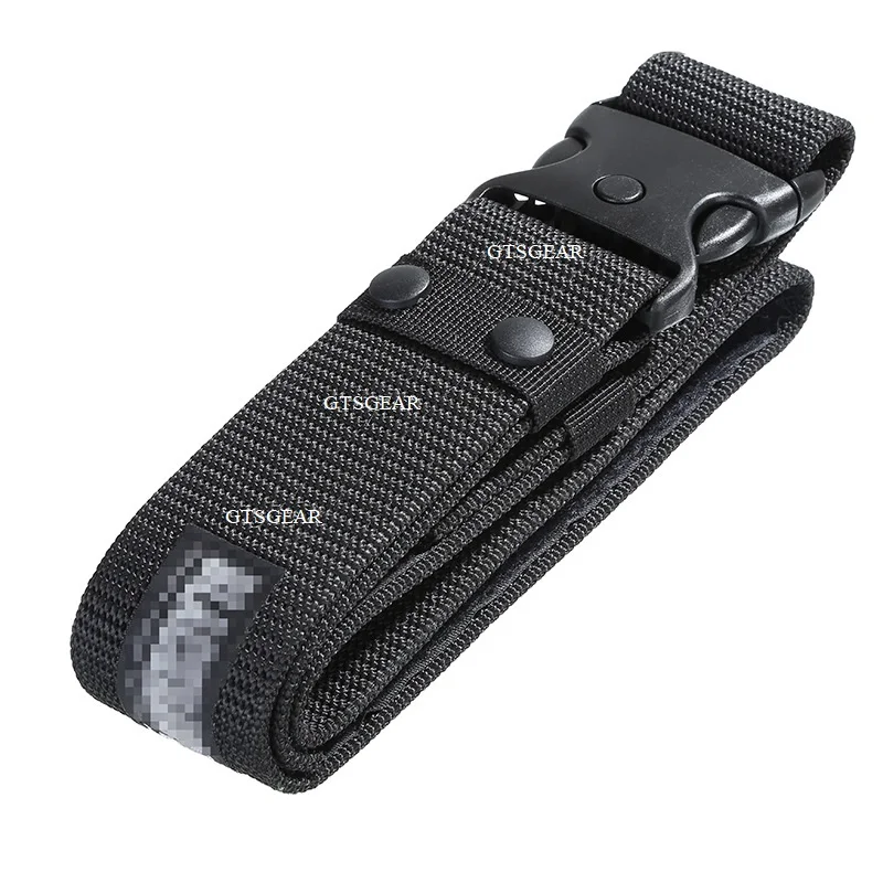 BL03 Black outer belt dot plastic buckle American outer belt outdoor canvas tactical training adjustment belt