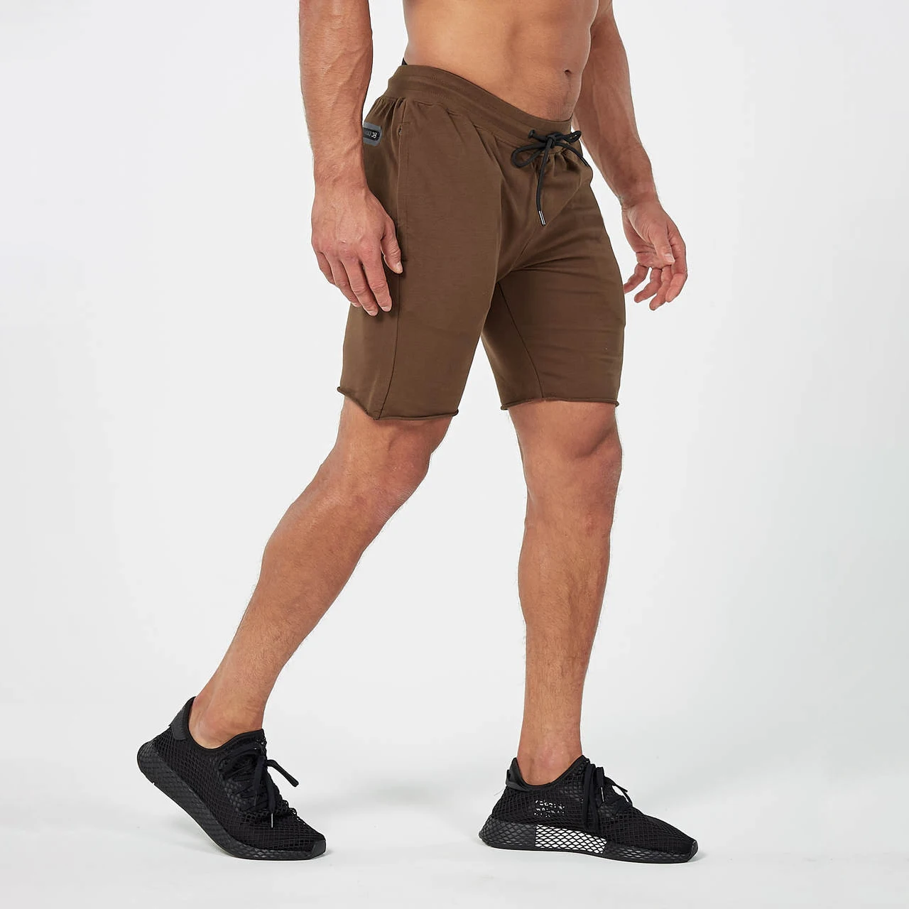 Wholesale New Style Custom Logo Men Blank Workout Sweat Shorts Two Pocket 100% Organic Cotton Fleece Fabric Hemp Shorts