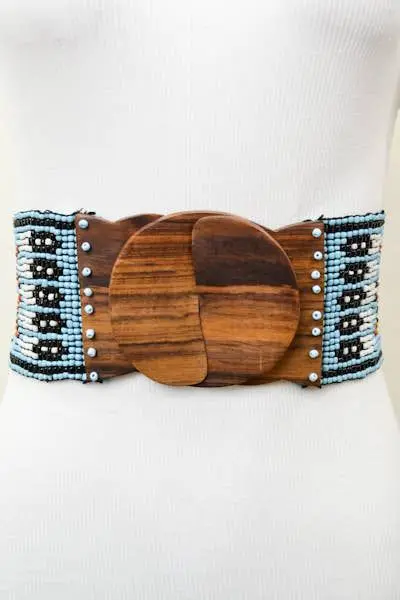 Stylish Seed Beads Embroidery Balt New Design Color  Beaded Embroidery Light Weight  Belt Handcrafted Seed Beads Belt