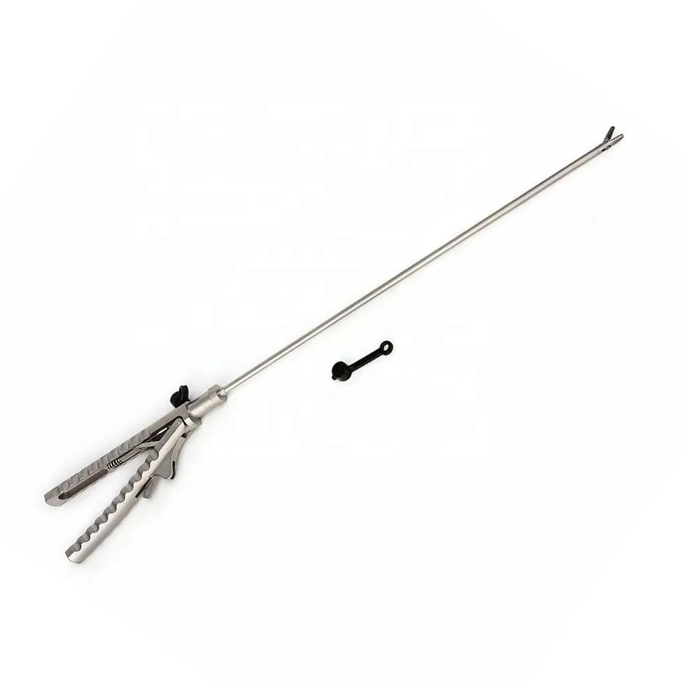 Needle Holder V Type 5X330mm Curved Jaw TC Laparoscopy Laparoscopic Endoscopy Medical Instruments Endoscopy Biopsy Forceps,