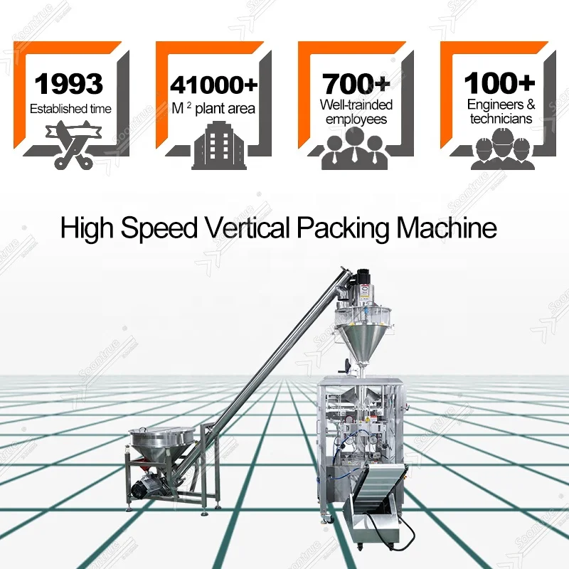 fully automatic 100g - 1kg flour masala powder spice auger filling vertical packing machine