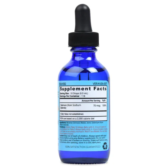Good State Top Grade Liquid Ionic Selenium Ultra Concentrate (10 Drops Equals 70 mcg - 100 Servings per Bottle)