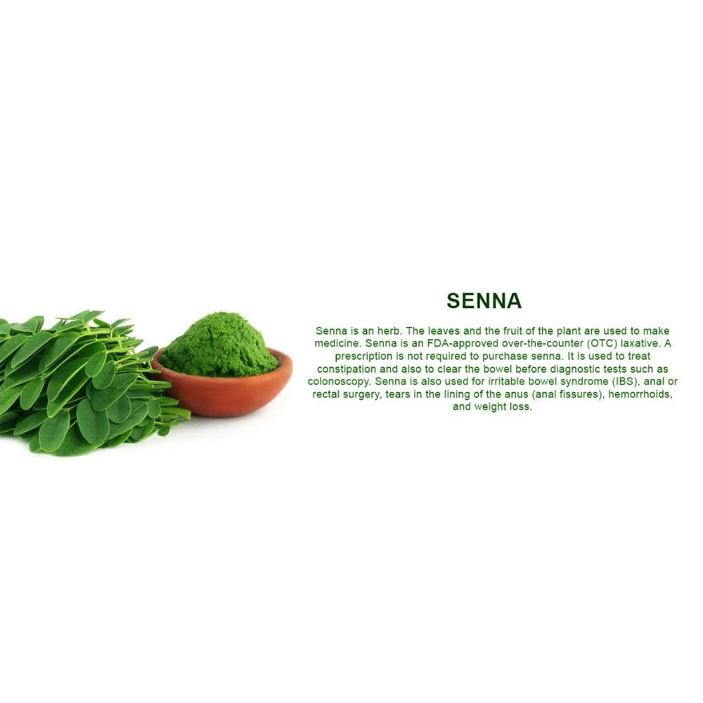 100% Natural Raw Herb Senna Leaf Powder Vacuum Packed For Good Preservation