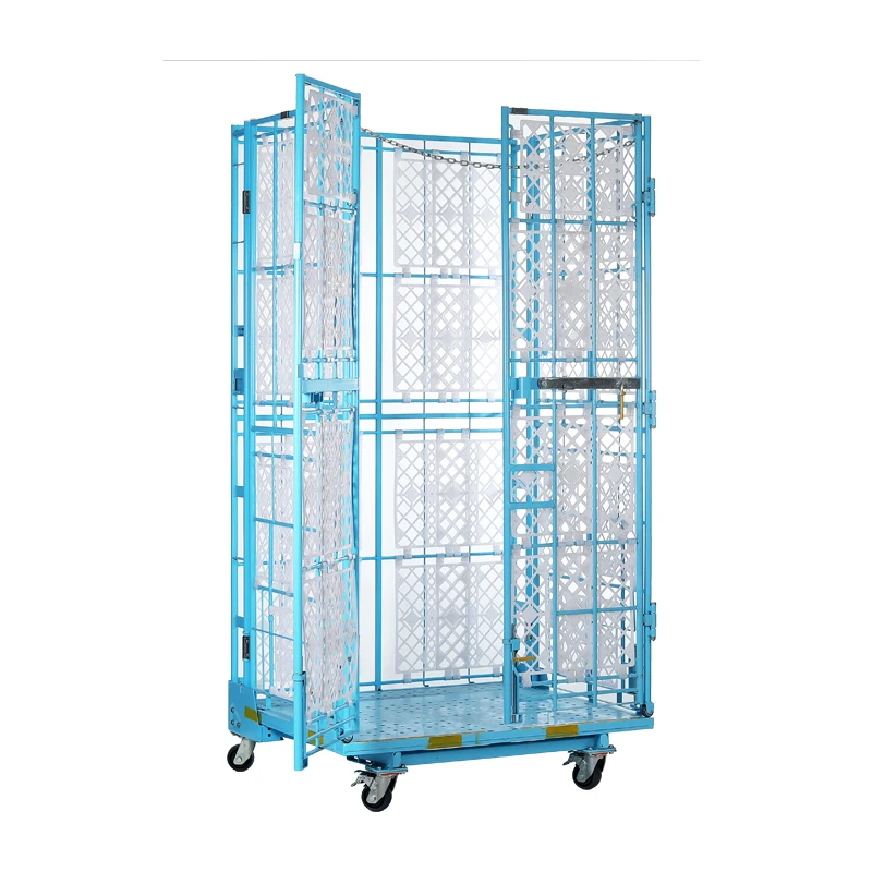 Warehouse Laundry Logistic Warehouse Heavy Duty Platform Trolley And Foldable Picking Trolley