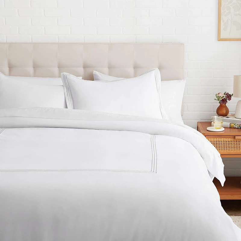 100% Set 100% Cotton Bed Sheet Set Bed Linen Four-piece Cotton Bed Sheet Anti-Static Queen Size Queen Size for Home