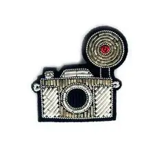 China Bullion Wire Hand Embroidery BEE pin brooch #00941