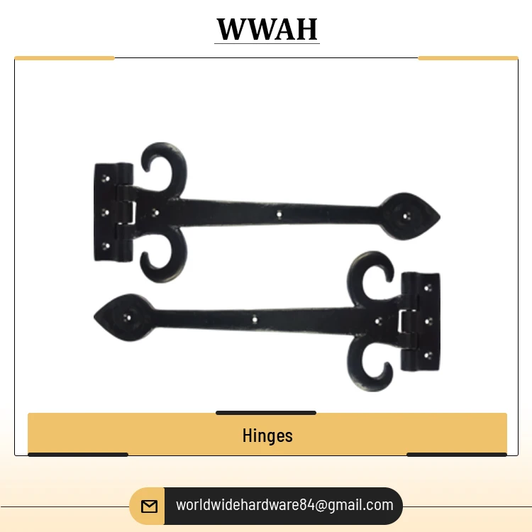 Door & Window Accessories High Quality Decorative Antique Style Brass/Cast Iron Door Hinges Hardware Screw Window Hinges