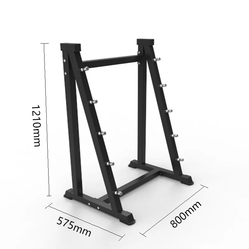 Langle Custom Carbon Steel Bar Pieces Fixed Storage Rack One side Curved Straight Barbell Fitness Equipment Storage Rack