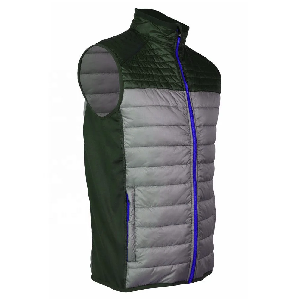 OEM Winter Vest Jacket Waterproof Bodywarmer Sleeveless Padded Warm Filling down Puffer Light Weight Quilted Puffy Vest