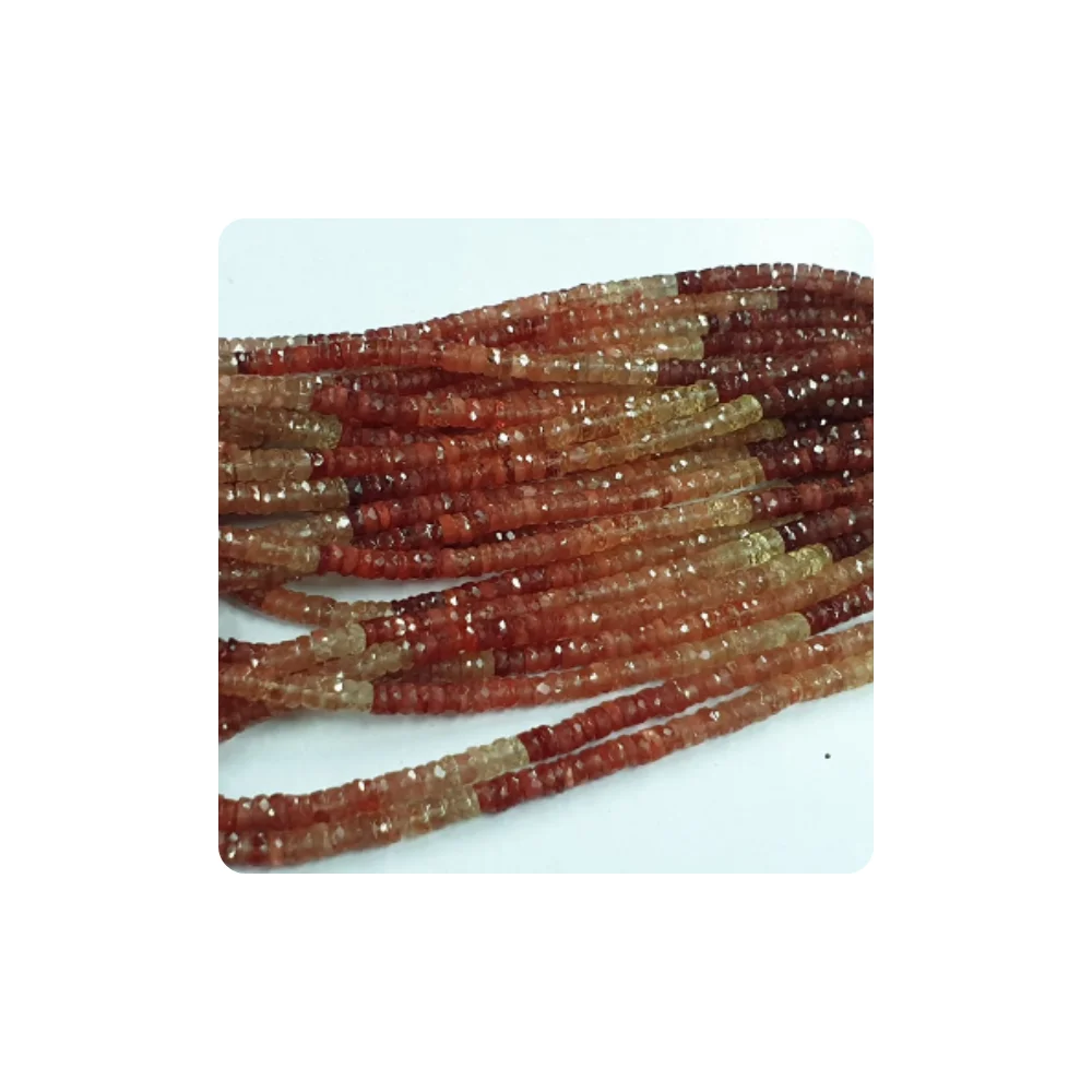 Красный Лабрадорит Andesine граненый премиум качества ювелирные изделия оптом бусины размером 5-6 мм прибл.