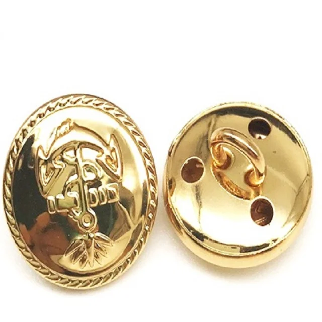 Mushroom Shank Metal Buttons Customized Uniform Buttons