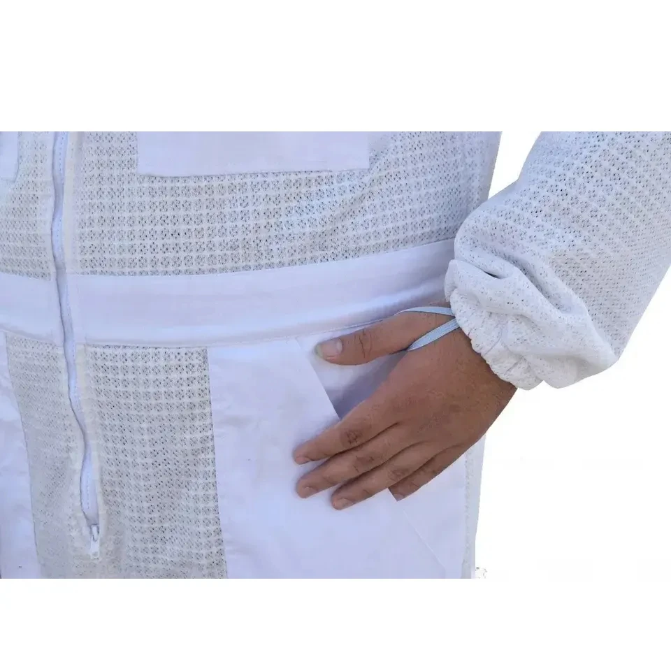 Cotton Coverall Hooded Beekeeping Ventilated Beekeepers Protective Clothing Honey Bee Clothes Suit For Beekeepers High Quality