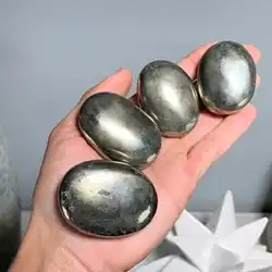 Best Quality Pyrite Gemstone Palm Stones Wholesale Palm Stone Good Quality Palm Stone By Indian Exporters