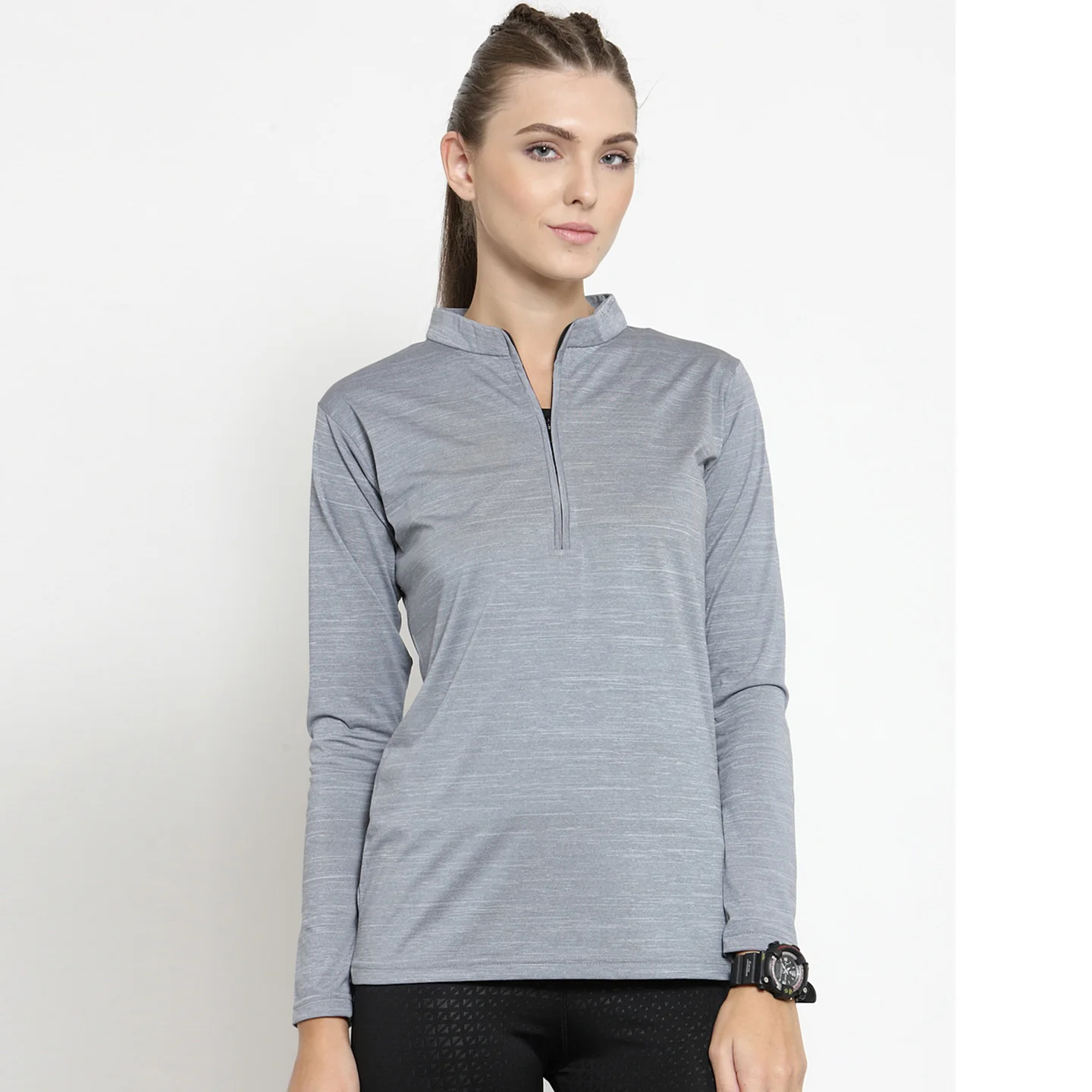 Женская хлопковая футболка с длинным рукавом и 100%