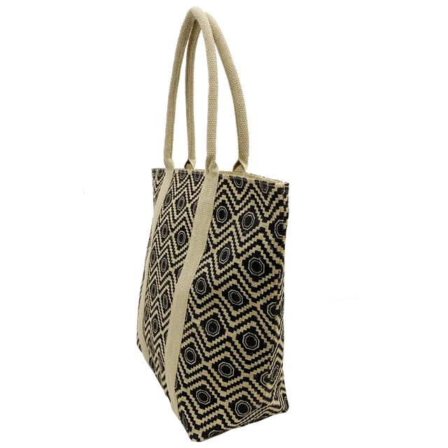 Hot Sale Jute Shopping Tote Bag With Custom Logo Printed burlap tote bag manufacturer in India West Bengal