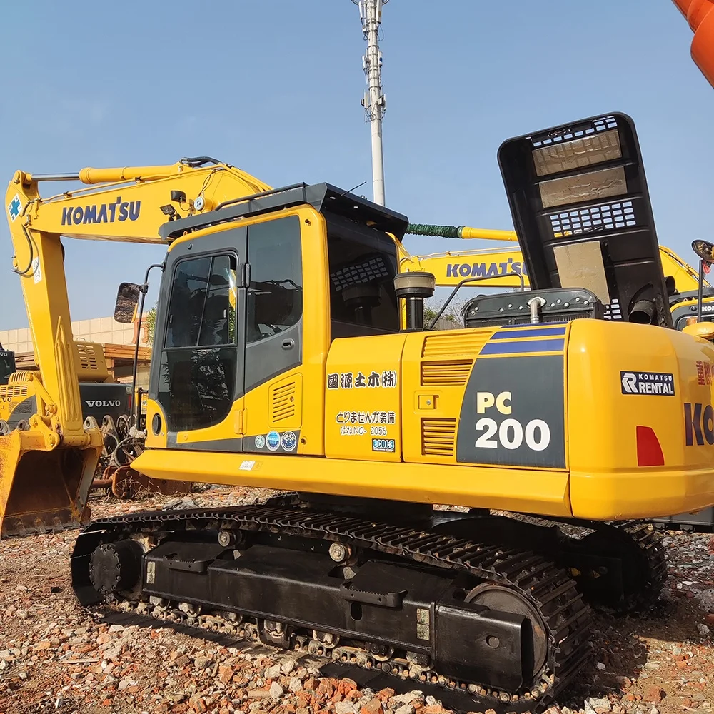 Used excavator komatsu pc200-8 ,Japan original 20 ton hydraulic crawler backhoe excavator in good condition