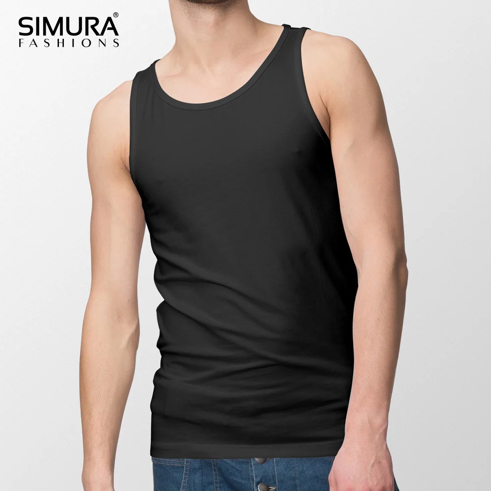 CustomFitness Sexy Mens Gym Clothes 100% Cotton Undershirt Sleeveless Fitted Men Wholesale Tank top From Bamgladesh