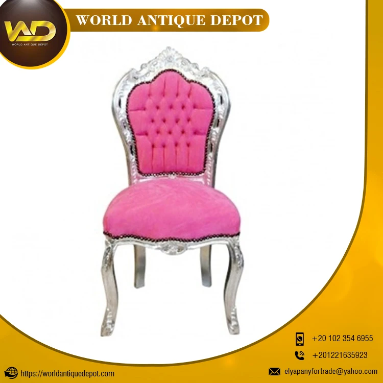 Antique Modern Luxury Furniture Baroque chair Available On Multi Color And Design