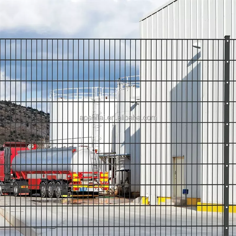 Germany powder coated 868 656 double wire fence Galvanized Double Welded Wire Mesh Fence double rod mats fence