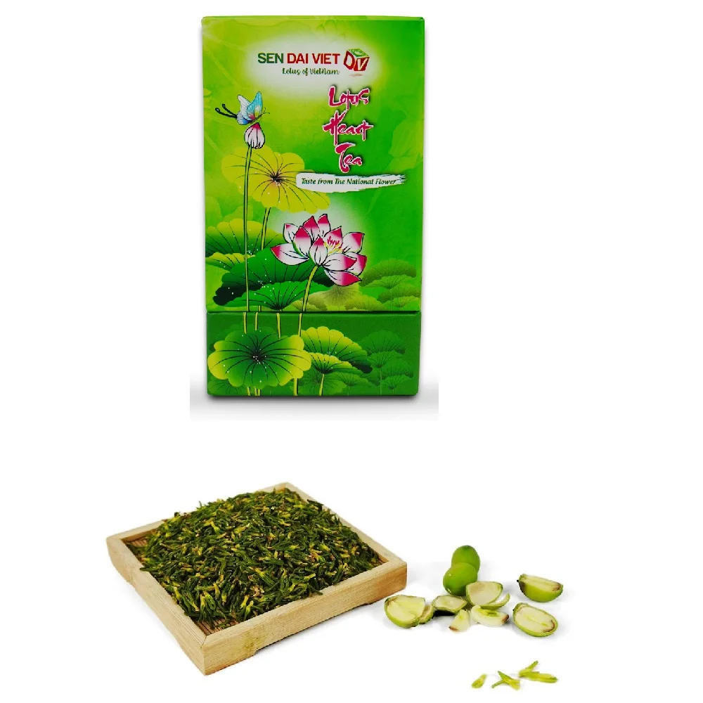 High Quality Cure Insomnia Natural Color  Herbal 100% Tea Flavor Organic Lotus Heart Tea from Vietnam