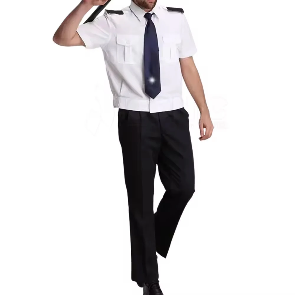 Wholesale Custom Color With Pocket Security Uniforms / High Quality Work-wear Slim Fit Breathable Fabric Security Uniforms