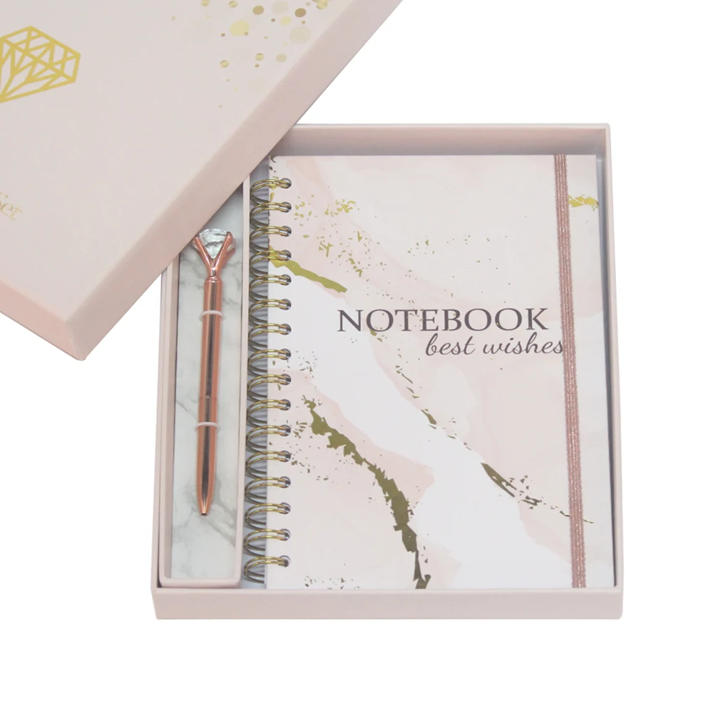 A4/A5/A6 Journal Notebook And Pen Set Agendas 2025 Spanish Wholesale Notebook With Box