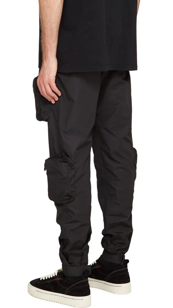 Wholesale Black 6 Pocket Mens Cargo Trousers Pants Mens Slim Jogger Custom Men Casual Plain OEM Pockets Trouser