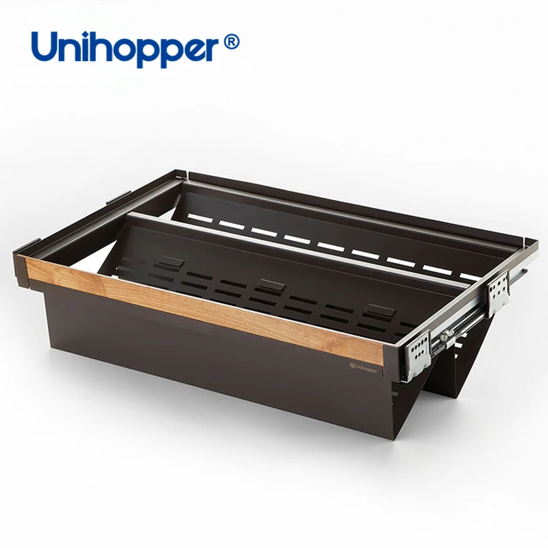 Unihopper Modern Wardrobe Hardware Pull Out Wardrobe Soft Close Sliding Shoe Racks for Closet
