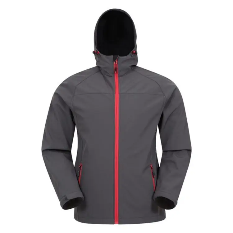 Custom Men Sports Softshell Jackets Outdoor Camping Coats Thermal Waterproof Softshell Hiking Jacket With Hood