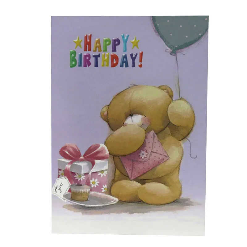 popular voice record music greeting card birthday gift cards with full color printing, birthday cards