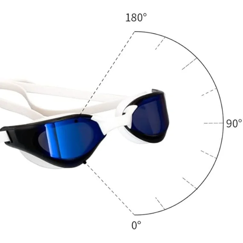 AMZ Hot Silicone Professional Waterproof Electroplate Anti-fog Swim Glasses UV Men Women Eyewear Swimming Goggles with Case