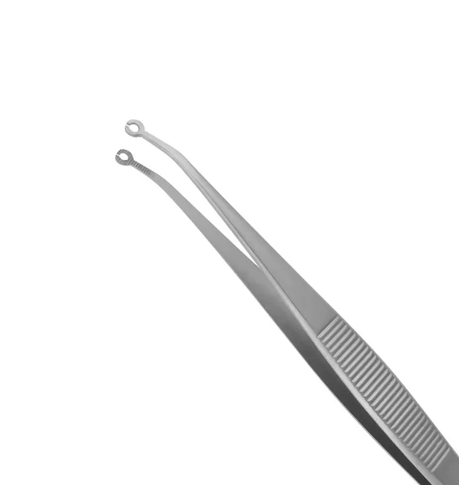 Corn Suture Tweezer Angular Curved