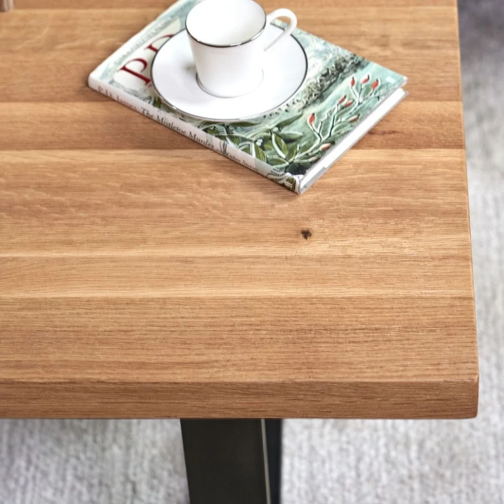 New Style Tables Legs  Shape Top Dining Room Sets Mango Wood Cross Style Metal European Solid Style Restaurant Home Furniture