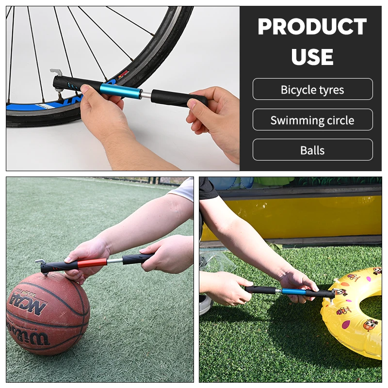 BM High Pressure 120PSI Portable Mini Bike Pump Bicycle Tire Pump for Road and Mountain Bikes