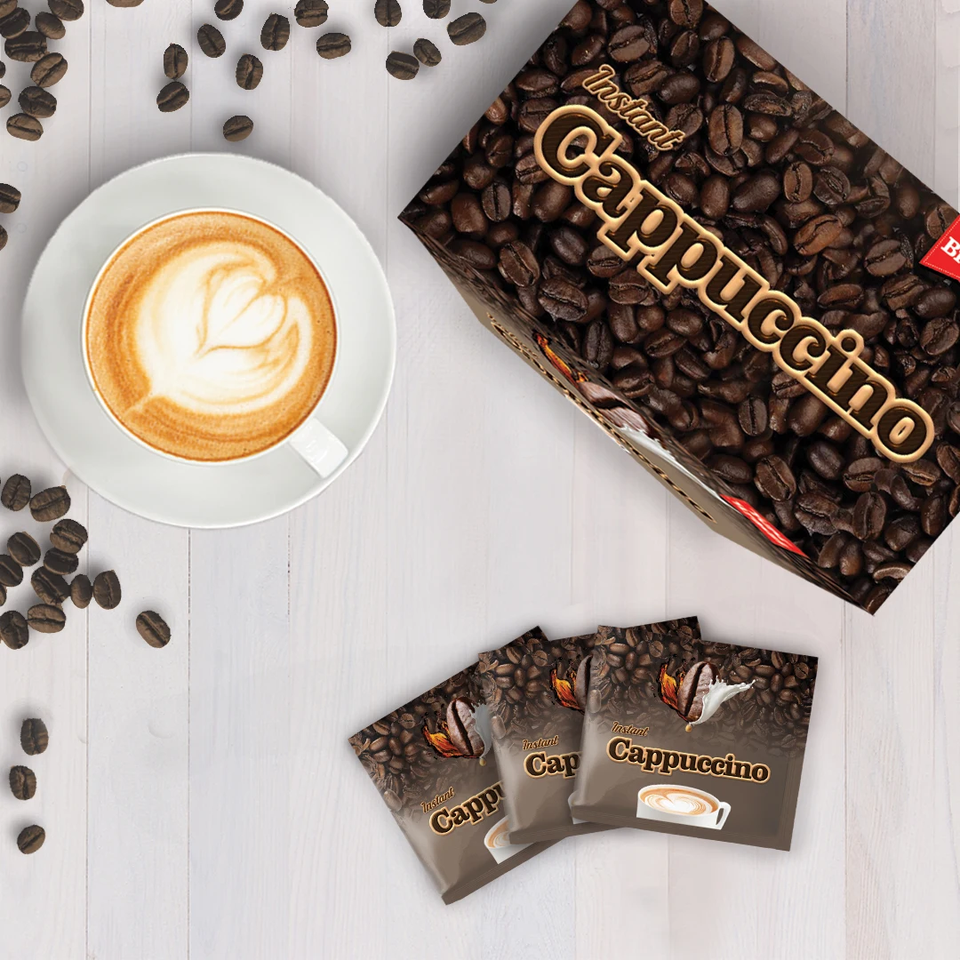 OEM ODM 100% Guarantee Premium Instant Cappuccino Powder Coffeehouse Quality Cappuccino Coffee