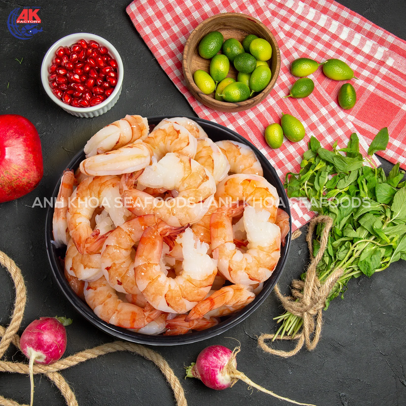 Vietnam Seafood Supplier Cooked Black Tiger Shrimp Peeled & Deveined Tail Off BT/CPD With Custom Weight Order