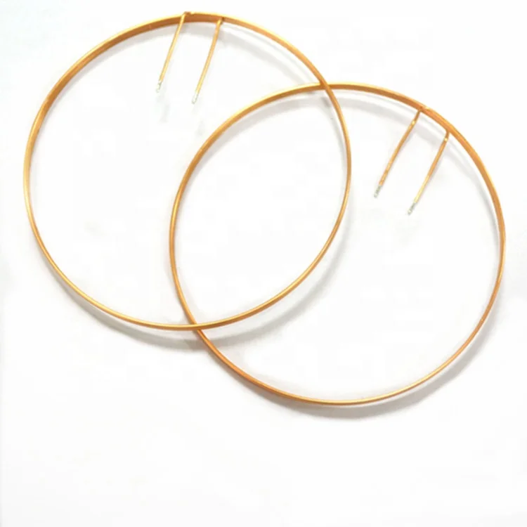 Customized wound copper qi charger 12v rfid air antenna coil air core magnet coil rf