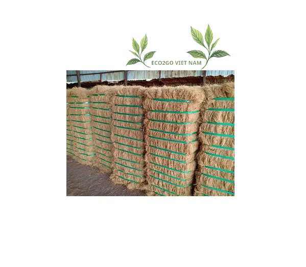 Cheapest Price 2024 Raw Coconut Fiber/Coconut Fiber Bale For Export High Quality/ Coconut Coir With Bulk Made in Eco2go Viet Nam