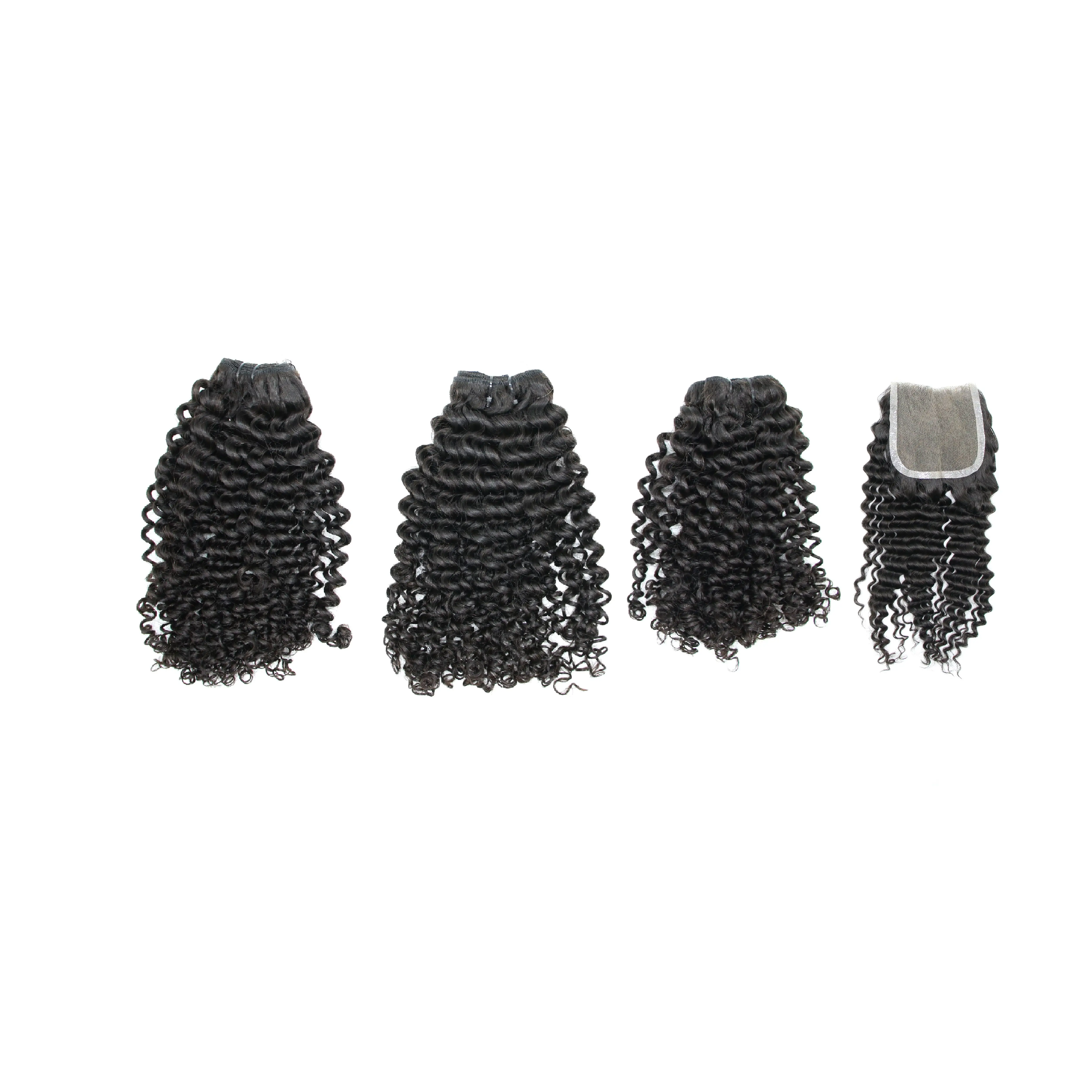 New hot Curly Hair Extension and frontal for full head 100  Vietnamese Remy Human Hair High Quality Factory Price