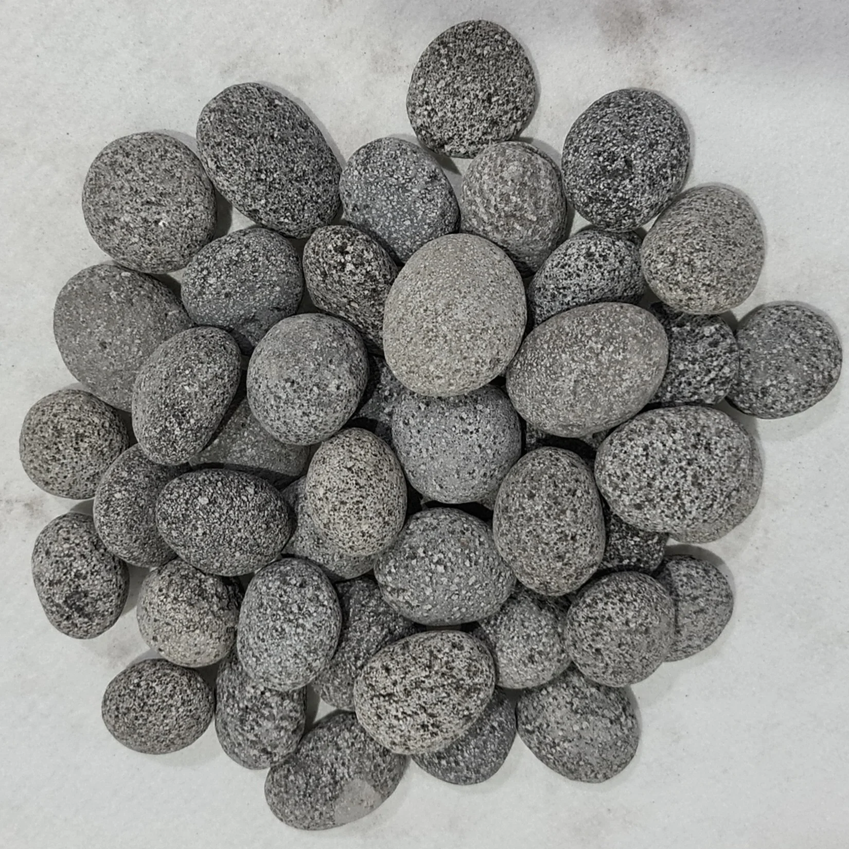 Round Black Lava Stone