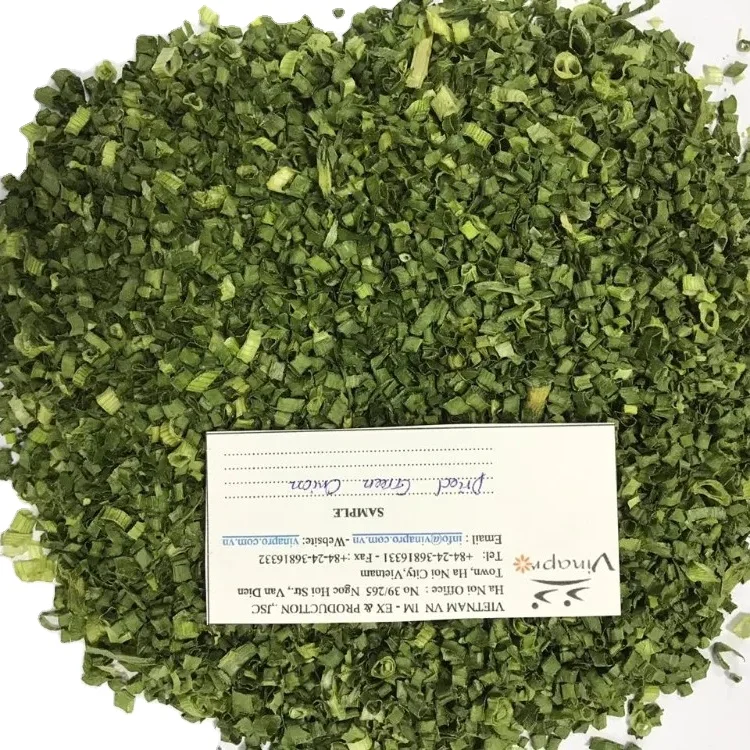 Сушеный зеленый лук происхождения из Вьетнама обезвоженный сушеный по конкурентоспособной цене сухой овощ