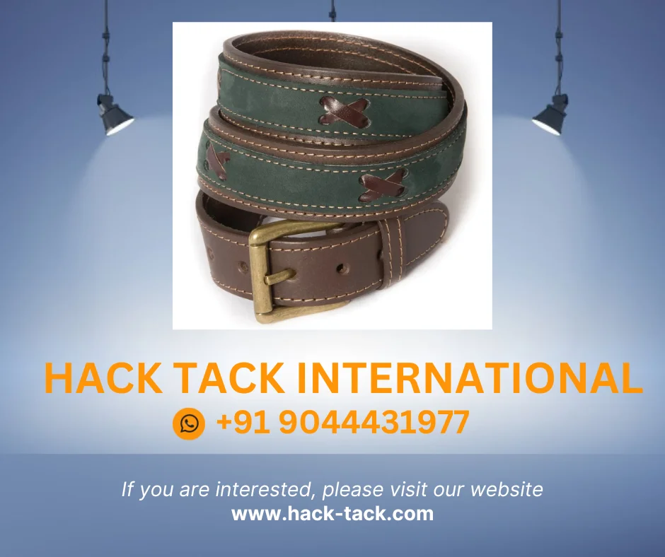 Nubuk belt Green High Quality Leather Argentinian Hand Made Polo Rider Belt Gaucho Belt horse