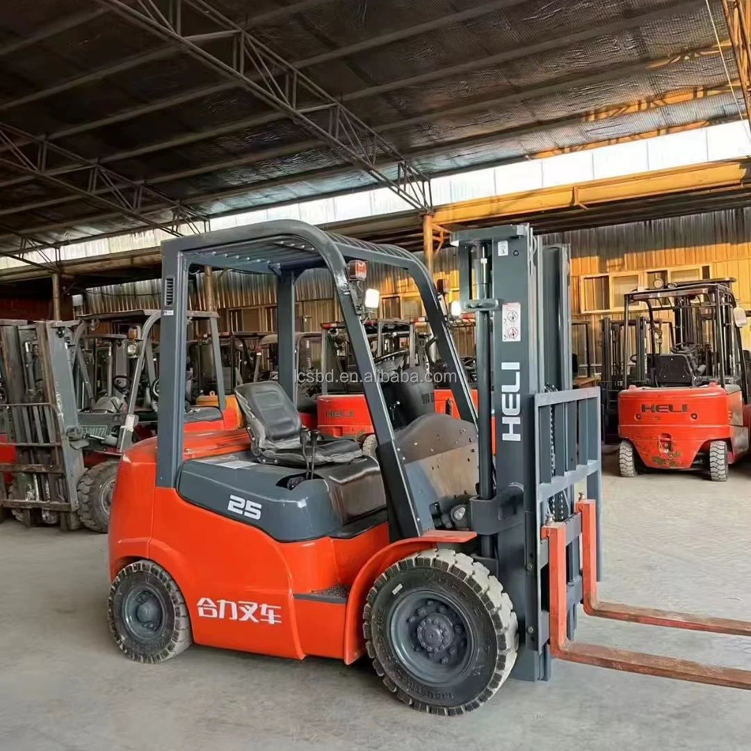 Factory Direct Electric Heli CPCD25 Diesel Second Hand Fork Lift 1.5Ton 2Ton 3Ton Used Diesel Forklift