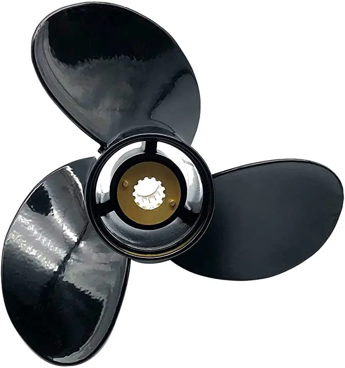 13 1/2 x 15 OEM Aluminum Outboard Propeller fit BRP,Johnson,EVINRUDE,OMC 55HP, E-TEC, 2009-newer Ref No.765182, 13 Spline Tooth,