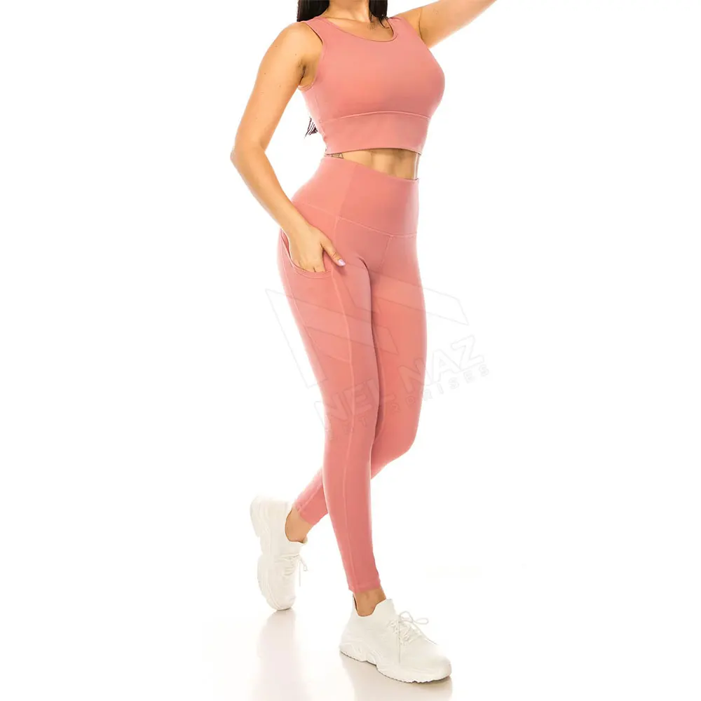New Seamless Ribbed Yoga Set Women Sports Clothes Plus Size Yoga Sets Yoga Bra Leggings Gym Fitness Sets