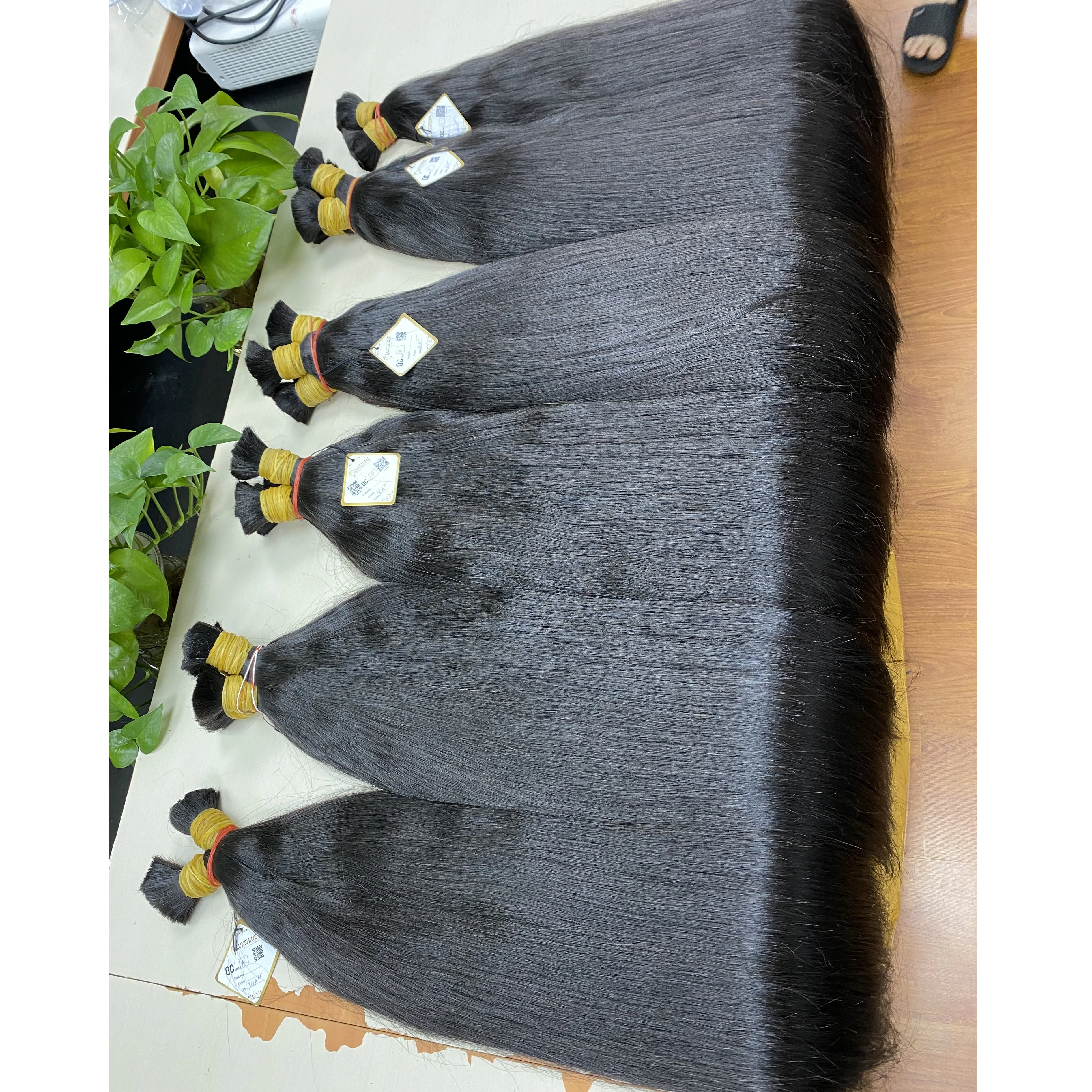 BULK HAIR - VIRGIN ONE DONOR- VIETNAMESE HUMAN HAIR- Hair Cut Natural Black  Color