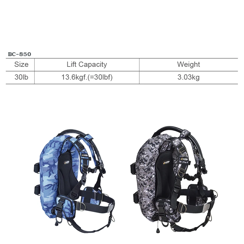 Problue BC-850 degree donut style diving pressure gauge professional scuba diving eq