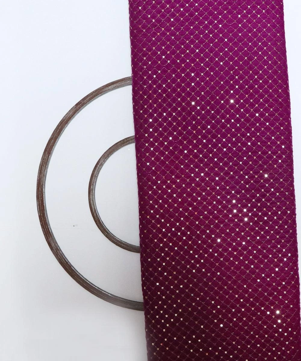 Luxurious Sequined Embroidery Velvet Fabric Perfect for Creating Glamorous Dresses Special Occasion Wear and Party Outfits