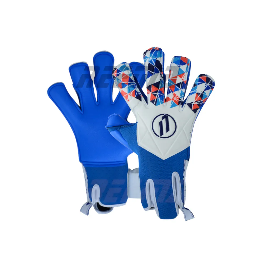 3.5mm Wet Grip latex Strapless Wrist Entry Special Perforated Breathaprene Body Silk Screen Printed Backhand Goalkeeper Gloves